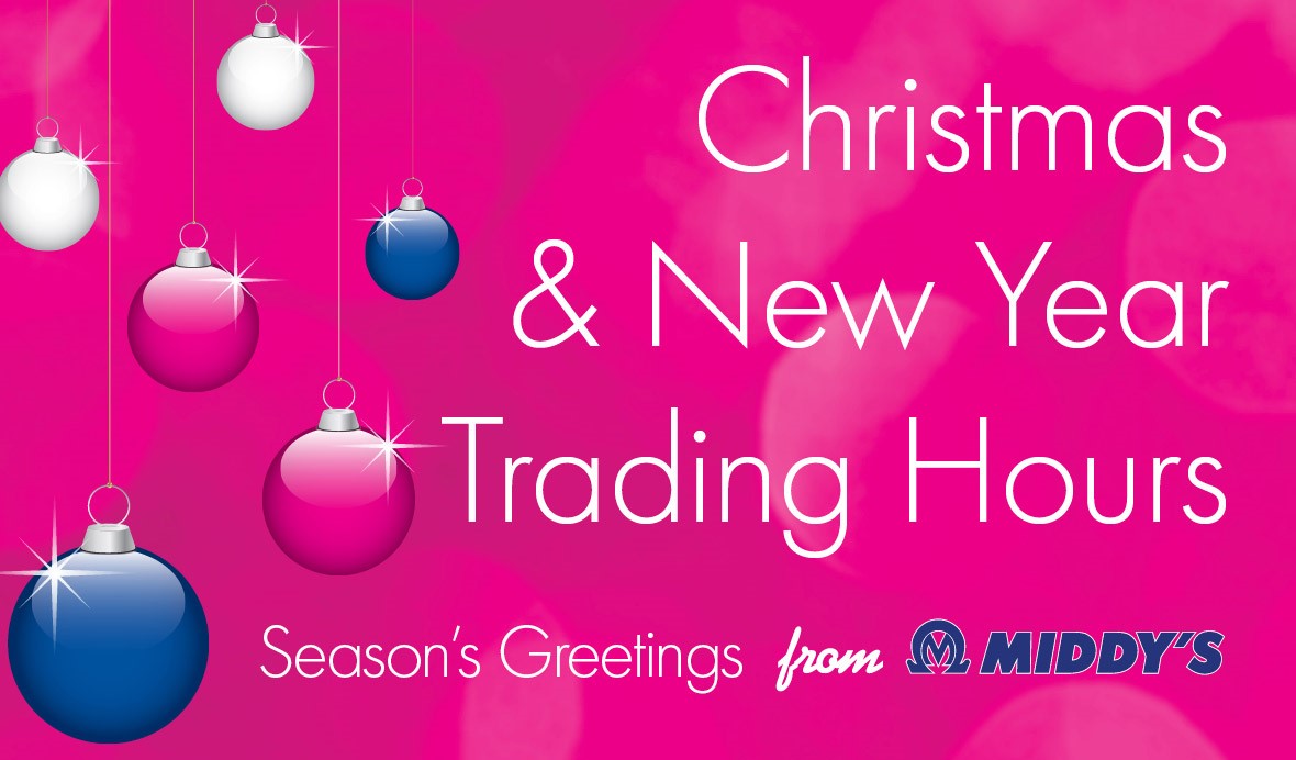 Christmas & New Year Trading Hours 2025-26