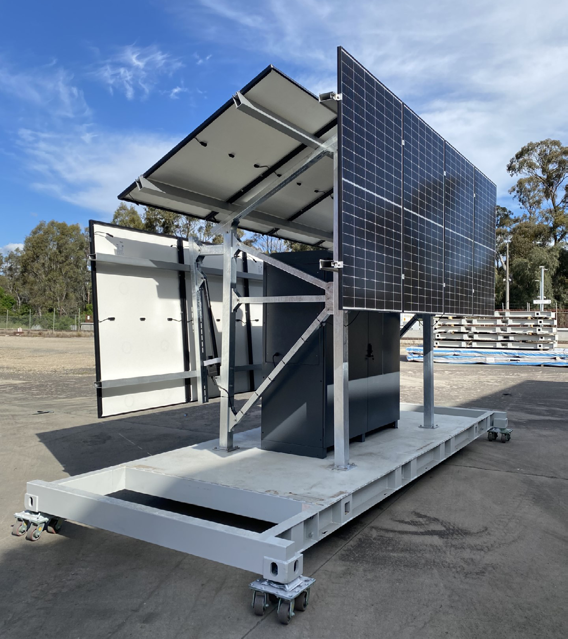 Commodore Australia Solar Power Skids