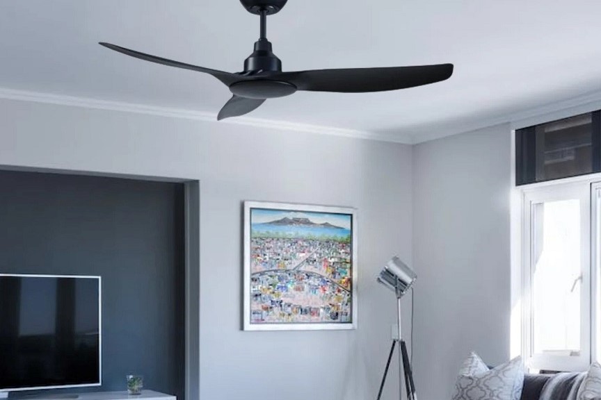 Skyfan 3 Blade DC 48'' Black with Remote